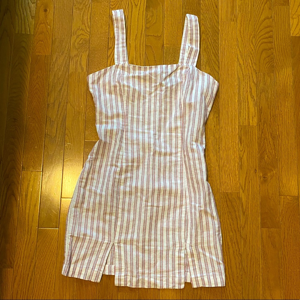 Striped linen dress